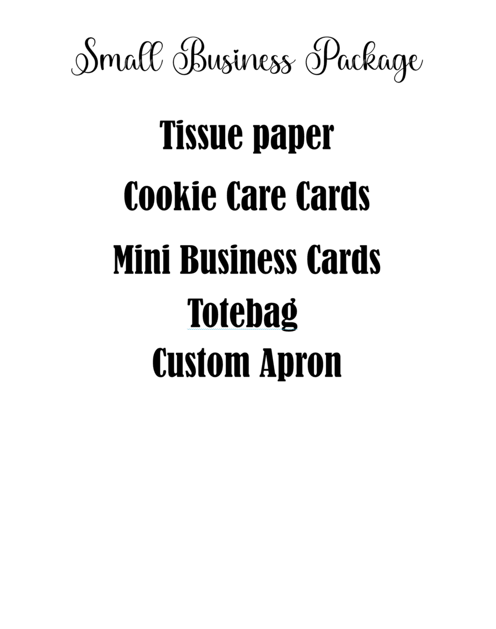Small Business Packages