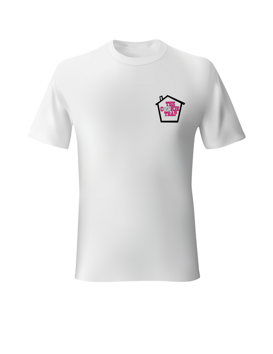 White short sleeve logo t shirt